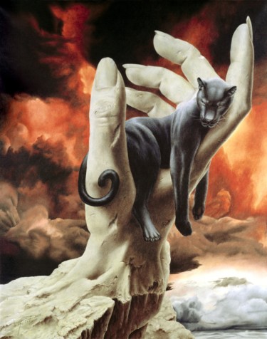 Dibujo titulada "O main divine" por Patrick Rogelet, Obra de arte original, Lápiz