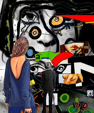 "LE REGARD" başlıklı Dijital Sanat Alain Vistosi tarafından, Orijinal sanat, Foto Montaj