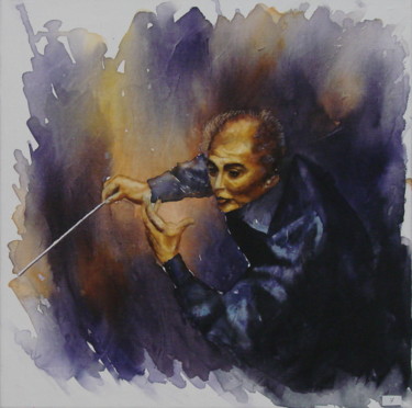Peinture intitulée "CONCERT 1" par Monique Darry, Œuvre d'art originale, Encre