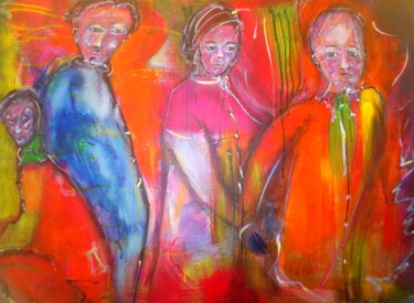 Peinture intitulée "Ailleurs-peut-etre-…" par Bruno Briatte, Œuvre d'art originale, Acrylique