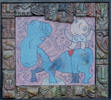 Peinture intitulée "L'écuyère" par Robert Gaillot, Œuvre d'art originale