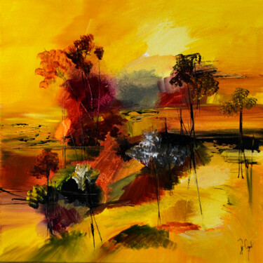 Peinture intitulée "Juste dans un rayon…" par Muriel Cayet, Œuvre d'art originale, Acrylique