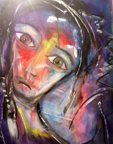 Peinture intitulée "Ce grand poids d ob…" par Bruno Briatte, Œuvre d'art originale, Acrylique Monté sur Châssis en bois