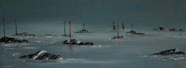 Peinture intitulée "Le-chenal" par Patrice Butel, Œuvre d'art originale, Huile