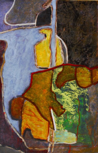 Peinture intitulée "Hélios" par Philippe Casaubon, Œuvre d'art originale, Huile