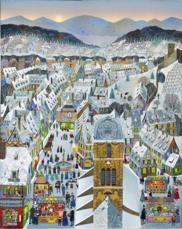 LUMIERE D' HIVER Peinture intitulée "LUMIERE D' HIVER" par Bernard Ambielle, Œuvre d'art originale, Huile