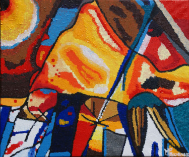 Entrée du chapiteau Peinture intitulée "Entrée du chapiteau" par Gilles Fouque, Œuvre d'art originale