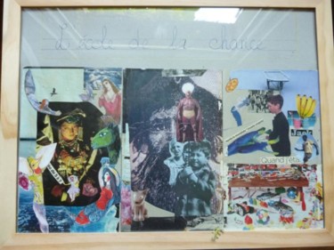 Collagen mit dem Titel "Triptyque" von Vanitas-Editions, Original-Kunstwerk