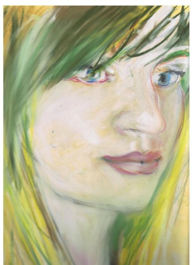 Desenho intitulada "Kini" por Gritodetinta, Obras de arte originais, Pastel