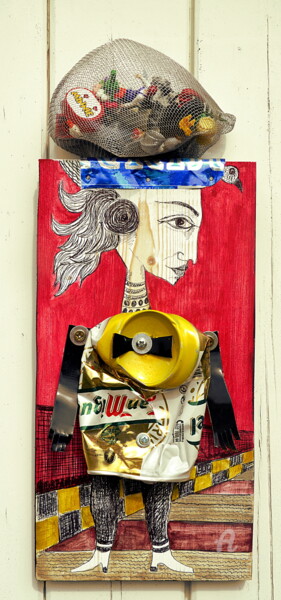 Sculpture intitulée "des jouets dans la…" par Valérie Depadova, Œuvre d'art originale, Bois