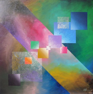 绘画 标题为“ligth systeme P.S” 由Karim Sylla, 原创艺术品