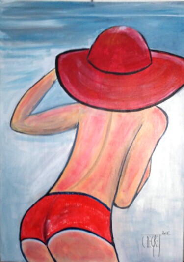 Peinture intitulée "Coup de soleil sur…" par Claude Degret, Œuvre d'art originale, Acrylique