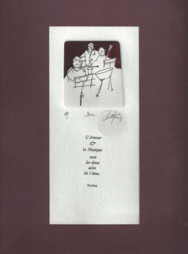 Printmaking titled "Jam + "L'Amour et l…" by André Colpin, Original Artwork, Etching
