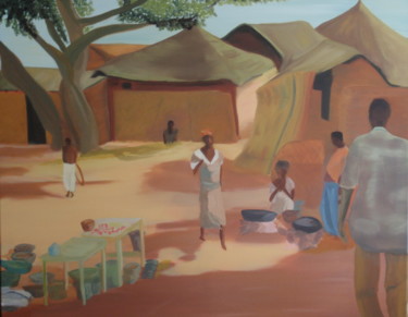 Peinture intitulée "Sindou" par Marc Declercq, Œuvre d'art originale, Huile