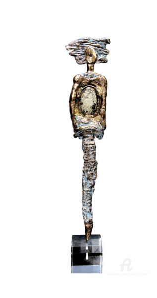 Sculpture intitulée "Idole agathe" par Elisabeth Brainos, Œuvre d'art originale, Métaux