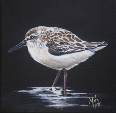 Peinture intitulée "Bécasseau VII" par M'Do, Œuvre d'art originale, Acrylique