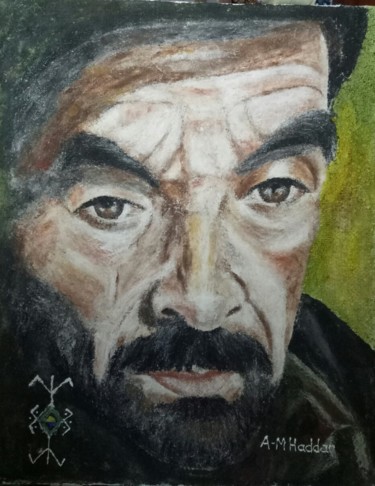 Peinture intitulée "l'artiste don du ci…" par Abdelmadjid Haddar, Œuvre d'art originale, Autre