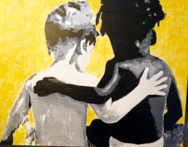 Peinture intitulée "Prenons exemple !" par Pascal Petit, Œuvre d'art originale, Acrylique