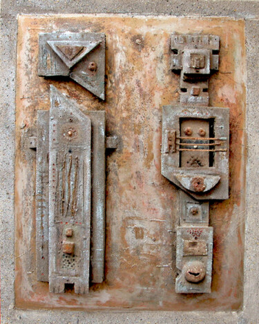 Scultura intitolato "Guardiani del tempo" da Angelo Mazzoleni, Opera d'arte originale, Altro