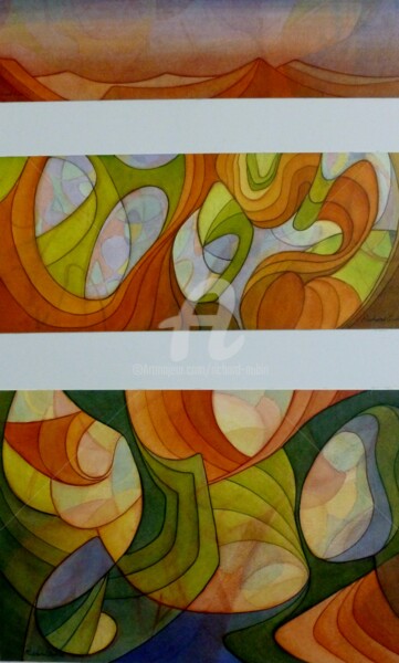 Peinture intitulée "Symphonie automnale…" par Richard Aubin, Œuvre d'art originale
