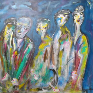 Peinture intitulée "L'aube de cette lum…" par Bruno Briatte, Œuvre d'art originale, Acrylique Monté sur Châssis en bois