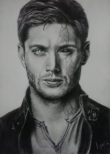 Desenho intitulada "Dean Winchester by…" por Lucas Andrade, Obras de arte originais, Grafite