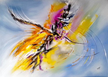 Peinture intitulée ""Renaissance"" par Mata, Œuvre d'art originale, Acrylique