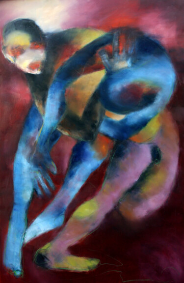 Peinture intitulée "EMBALLEMENT" par Dov Melloul, Œuvre d'art originale, Huile