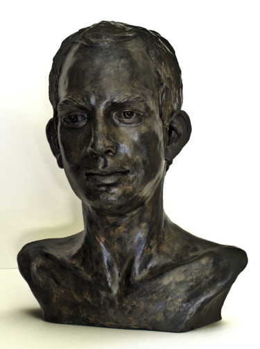 Sculpture intitulée "Benoit" par Véronique Lopez-Boiteux, Œuvre d'art originale, Terre cuite