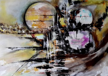 Peinture intitulée ""Genèse"" par Mata, Œuvre d'art originale, Acrylique