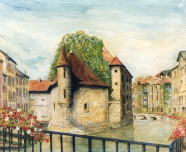 Peinture intitulée "Nancy" par Jacques Moncho (Art d'antan), Œuvre d'art originale, Huile