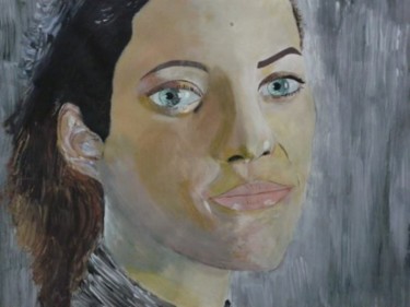 Peinture intitulée "Marion Cotillard" par Jean-Jacques Gastaud, Œuvre d'art originale, Acrylique