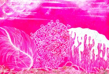 Peinture intitulée "Octobre rose" par Mona Bessaa, Œuvre d'art originale, Acrylique