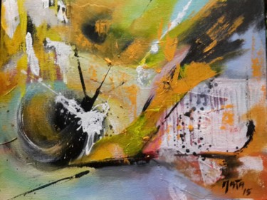 Peinture intitulée ""Escargot tout chau…" par Mata, Œuvre d'art originale, Acrylique