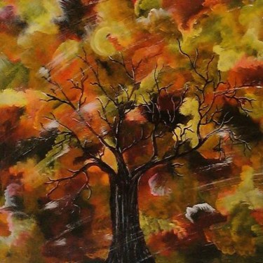 Painting titled "jesen.jpg" by Blazenka Krivicic, Original Artwork, Acrylic