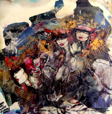 Painting titled "AU REVOIR ET QUE LE…" by Gdaque, Original Artwork, Other