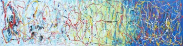 Painting titled "Acquario" by Marco Sergio Fassiotti, Original Artwork, Enamel