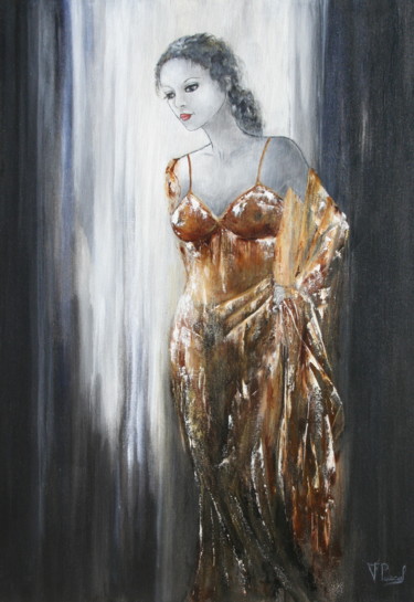 Peinture intitulée "NINA" par Françoise Pascal, Œuvre d'art originale, Acrylique