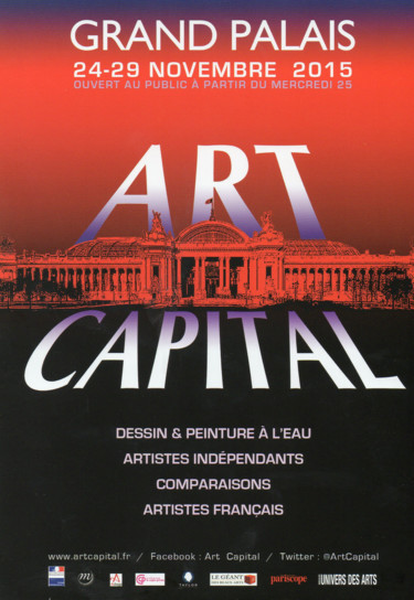 AFFICHE "ART EN CAPITAL" 2015 ( Oeuvre sélectionnée "Traces" )
