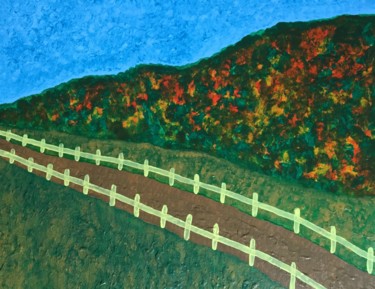 Peinture intitulée "Autumn park" par Giart, Œuvre d'art originale, Acrylique
