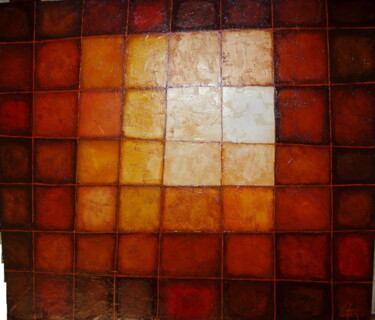 Peinture intitulée "Square Game" par André Colpin, Œuvre d'art originale, Huile