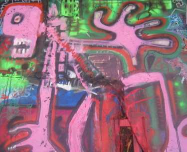 Peinture intitulée "dechirè!" par Girerd Christophe, Œuvre d'art originale, Acrylique