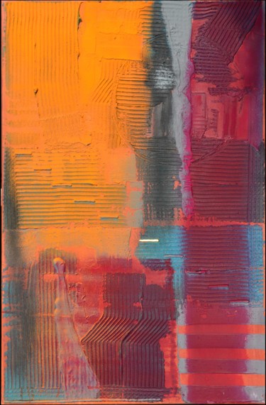 Délimitation 绘画 标题为“Délimitation” 由Ayel, 原创艺术品, 颜料 安装在木质担架架上