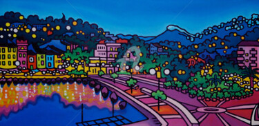 Painting titled ""Diptyque, Cassis l…" by Gwendoline Pieters, Original Artwork, Oil