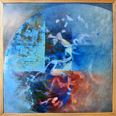 Peinture intitulée "The Shaman's Journey" par Vasile Marius Lupu, Œuvre d'art originale, Huile Monté sur Châssis en bois