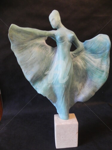 Sculpture intitulée "voile d'un jour" par Valerie Barrault, Œuvre d'art originale, Céramique