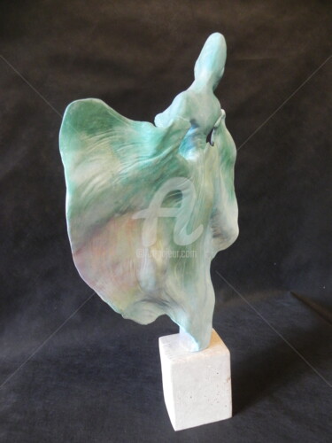 Sculpture intitulée "voile d'un jour" par Valerie Barrault, Œuvre d'art originale