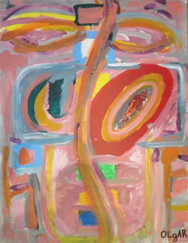 Painting titled "Aligné" by Olgar, Original Artwork