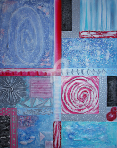 Peinture intitulée "Poème" par Stanca Lonean, Œuvre d'art originale, Acrylique