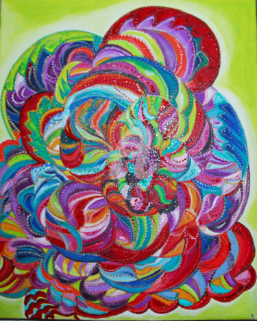 Peinture intitulée "Fantaisie" par Stanca Lonean, Œuvre d'art originale, Acrylique